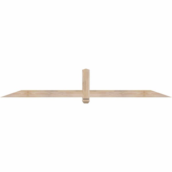 Ekena Millwork Eugene Smooth Timber Gable Bracket, Douglas Fir, 84"W x 14"H x 1 1/2"D x 3 1/2"F, 4/12 Pitch GBW084X14X0204EUG00SDF - main
